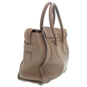 Celine Leather Shoulder Tote Calfskin Handbag Shopper